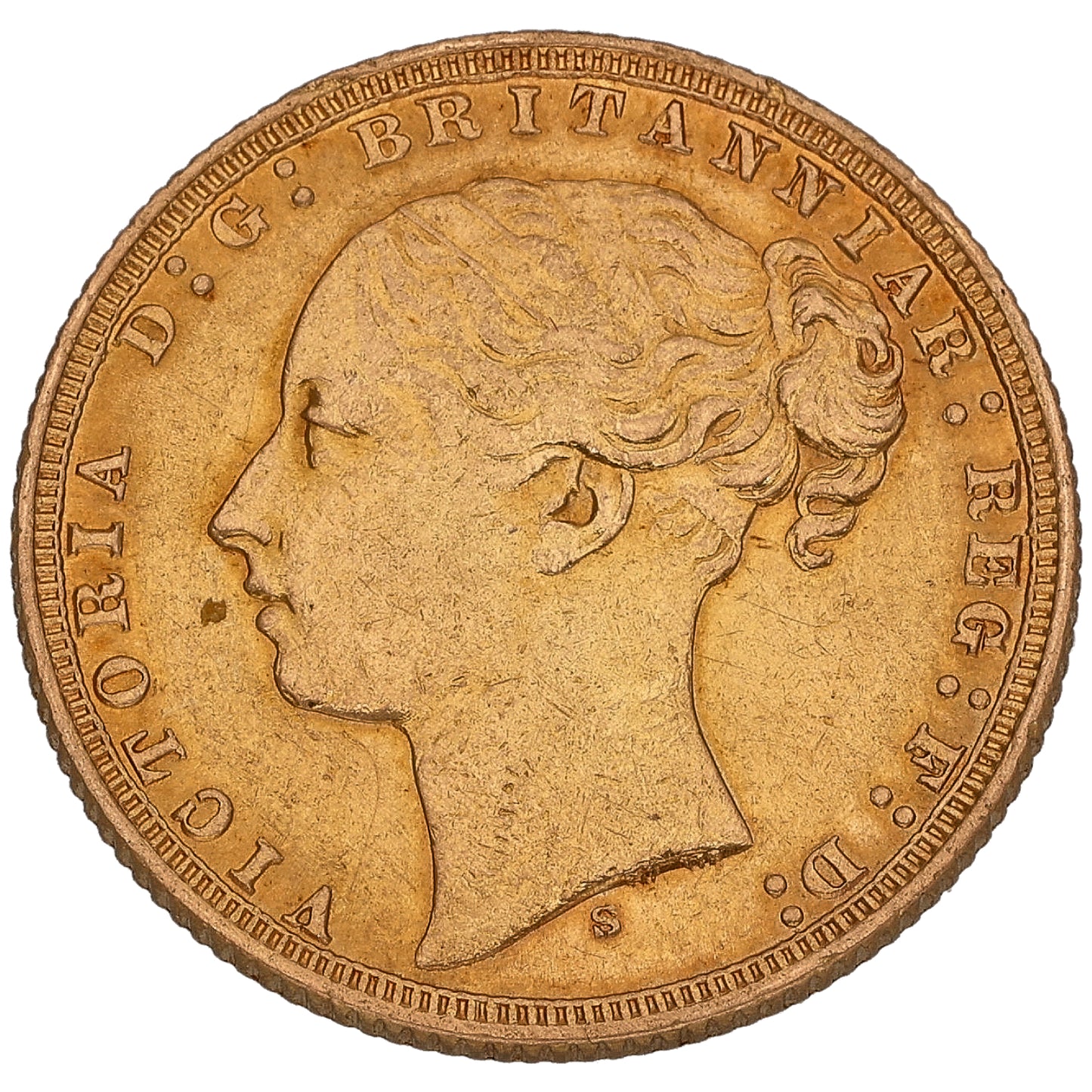 22ct Gold Queen Victoria Full Sovereign Coin 1871