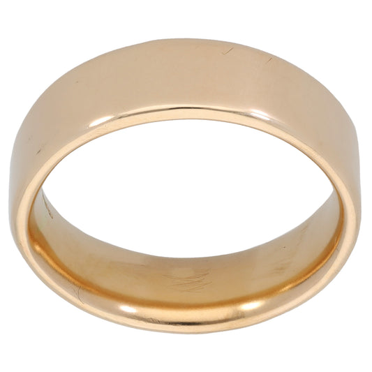 9ct Gold Plain Wedding Ring Size W