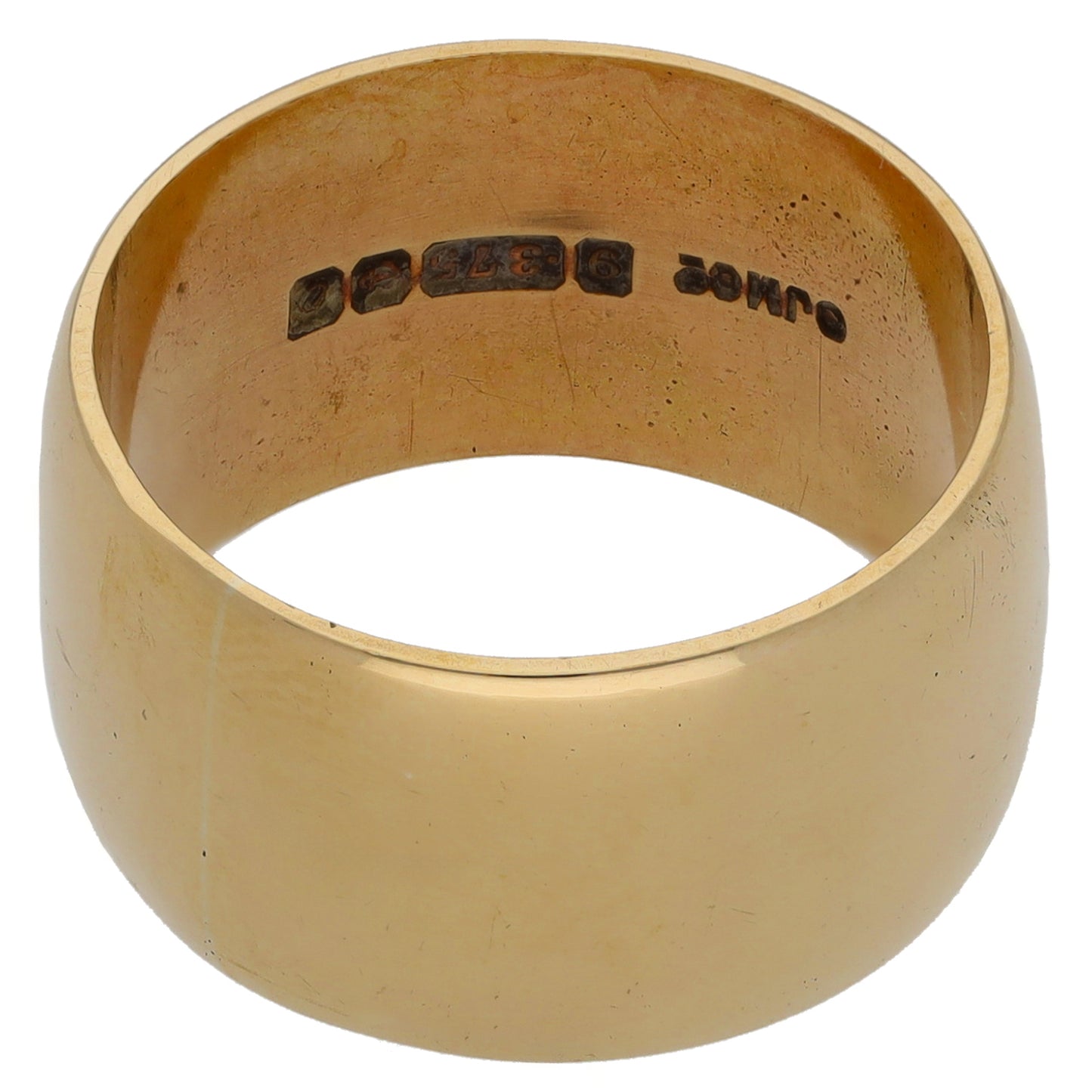 9ct Gold Plain Wedding Ring Size M