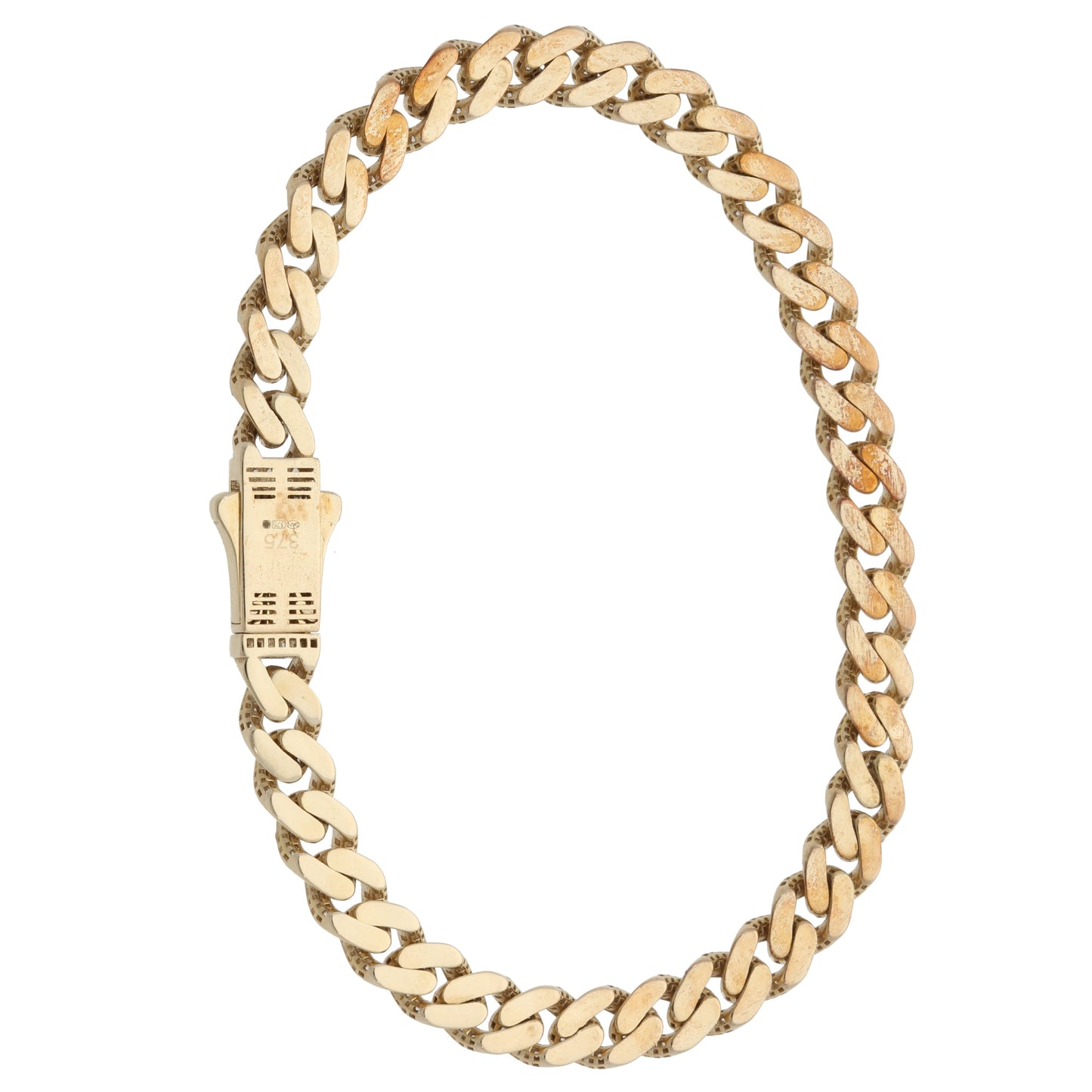 9ct Gold Ladies Curb Bracelet