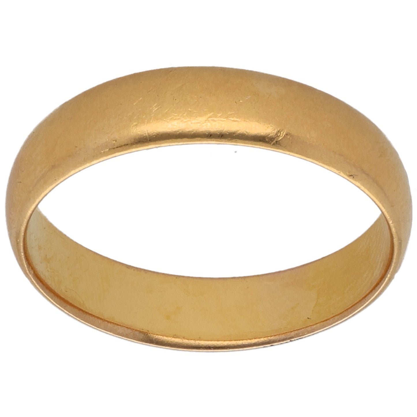 22ct Gold Plain Wedding Ring Size P