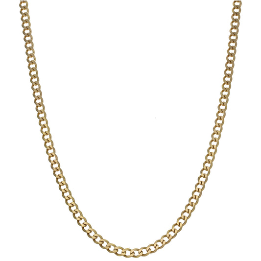 9ct Gold Curb Chain 26"