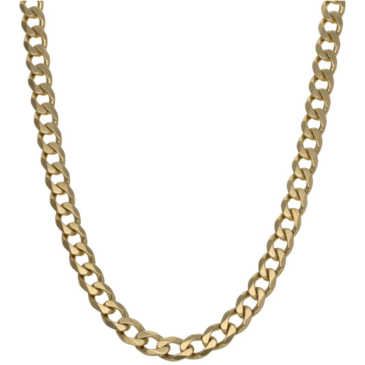9ct Gold Curb Chain 20"