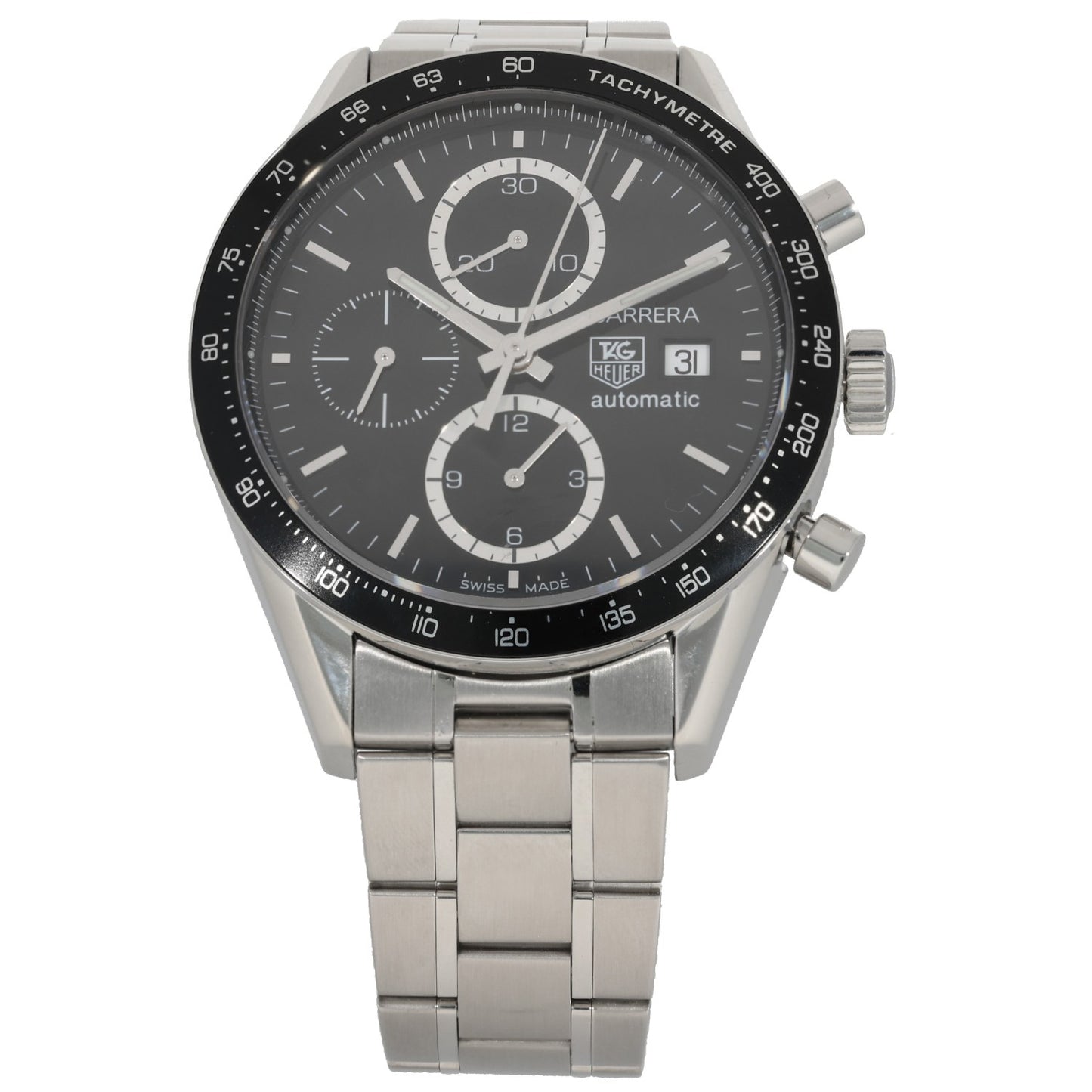Tag Heuer Carrera CV2010-1 41mm Stainless Steel Watch