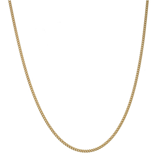 9ct Gold Curb Chain 20"