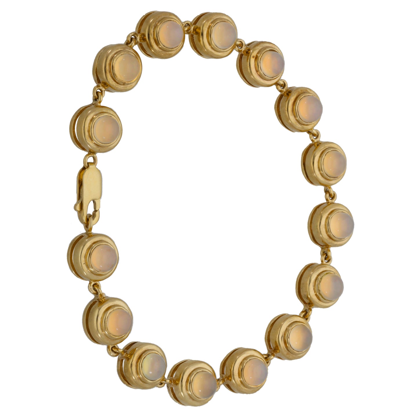 9ct Gold Feldspar Fancy Bracelet