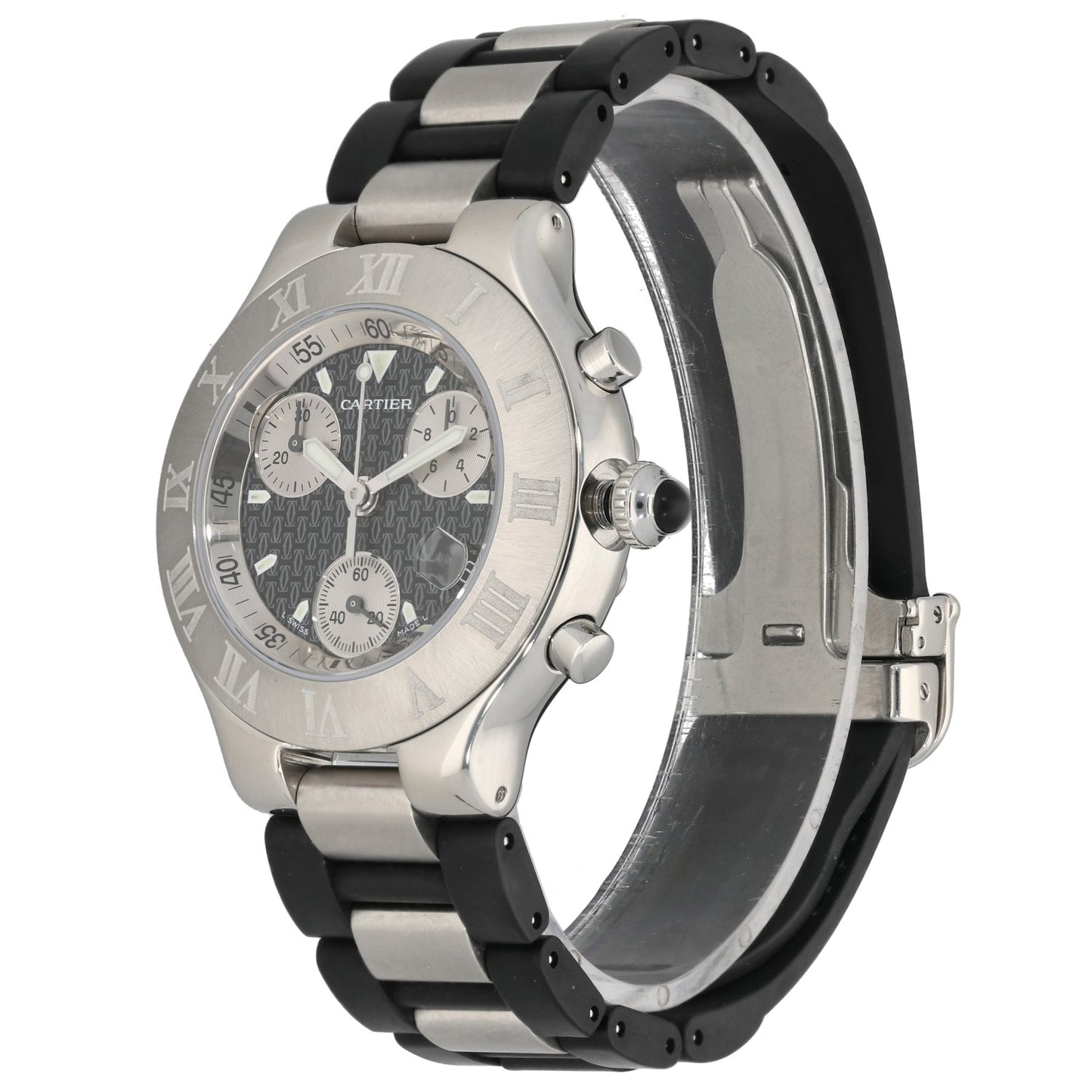 Cartier Chronoflex W10125U2 38mm Stainless Steel Watch