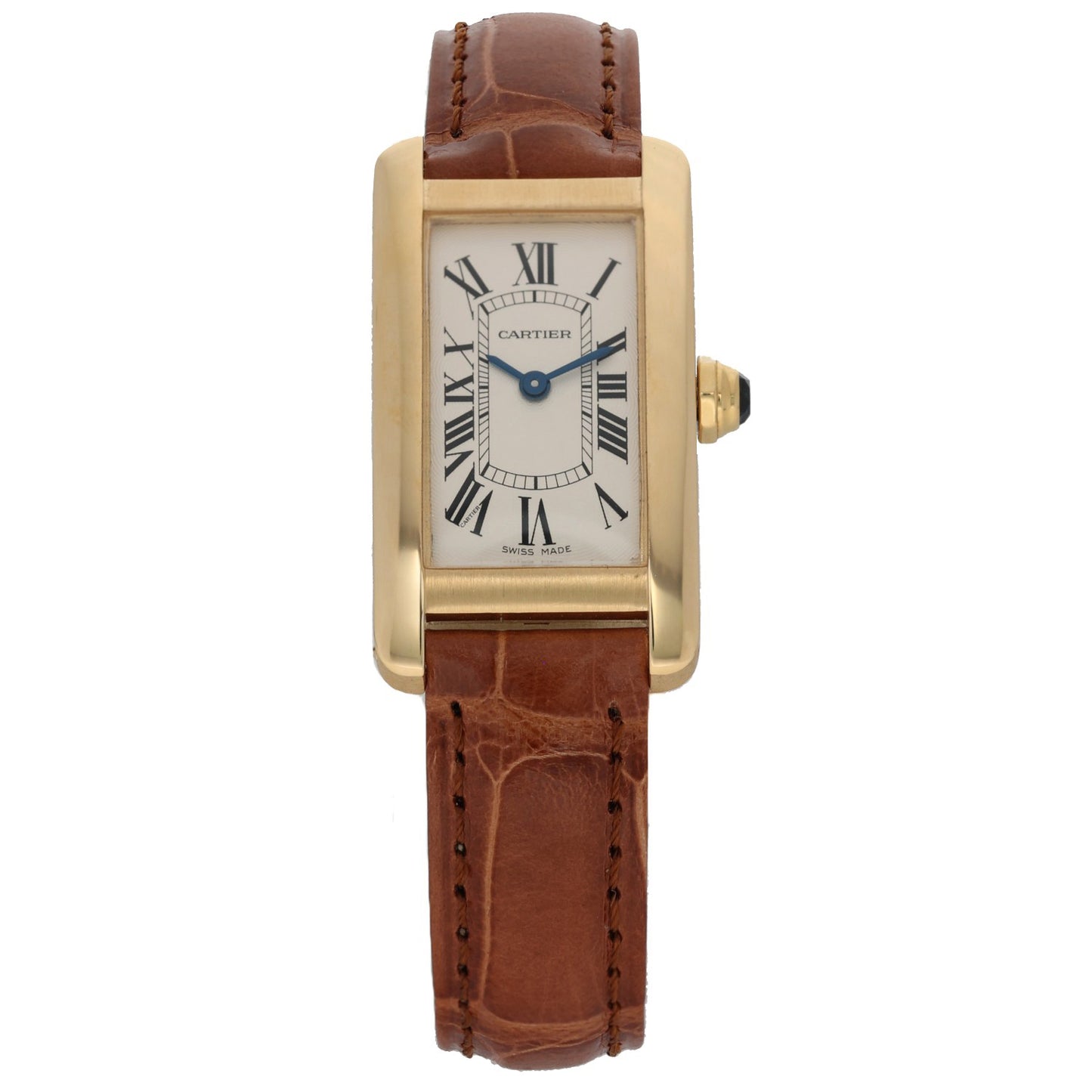Cartier Tank Americaine W2601556 19mm Gold Watch