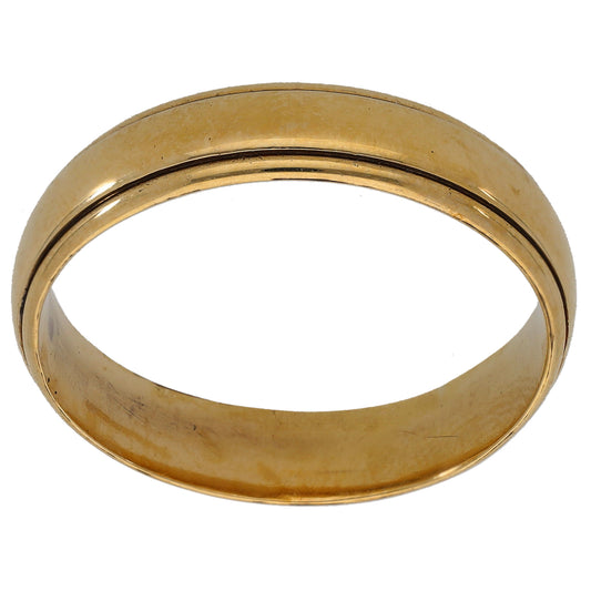 9ct Gold Patterned Wedding Ring Size Z+2
