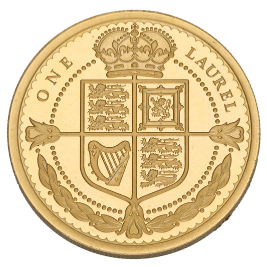 22ct Gold King Charles III One Laurel Coin 2023