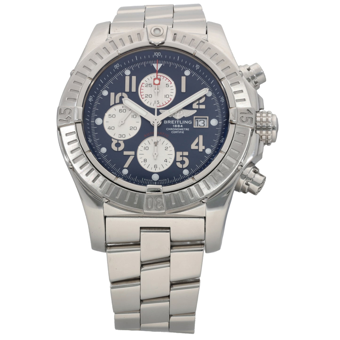 Breitling Super Avenger A13370 48mm Stainless Steel Watch