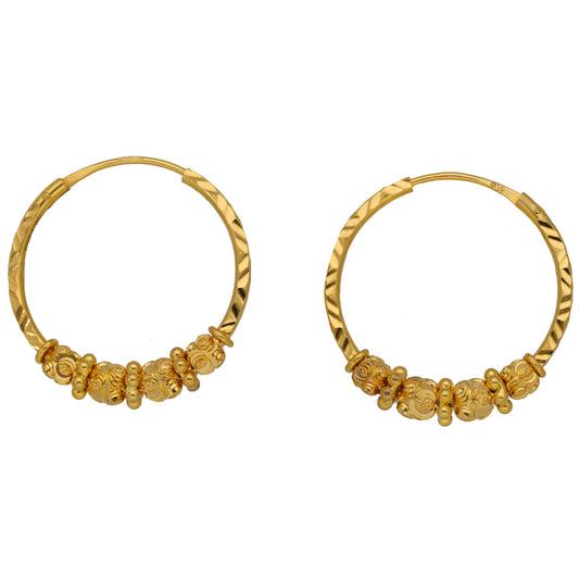 22ct Gold Hoop Earrings
