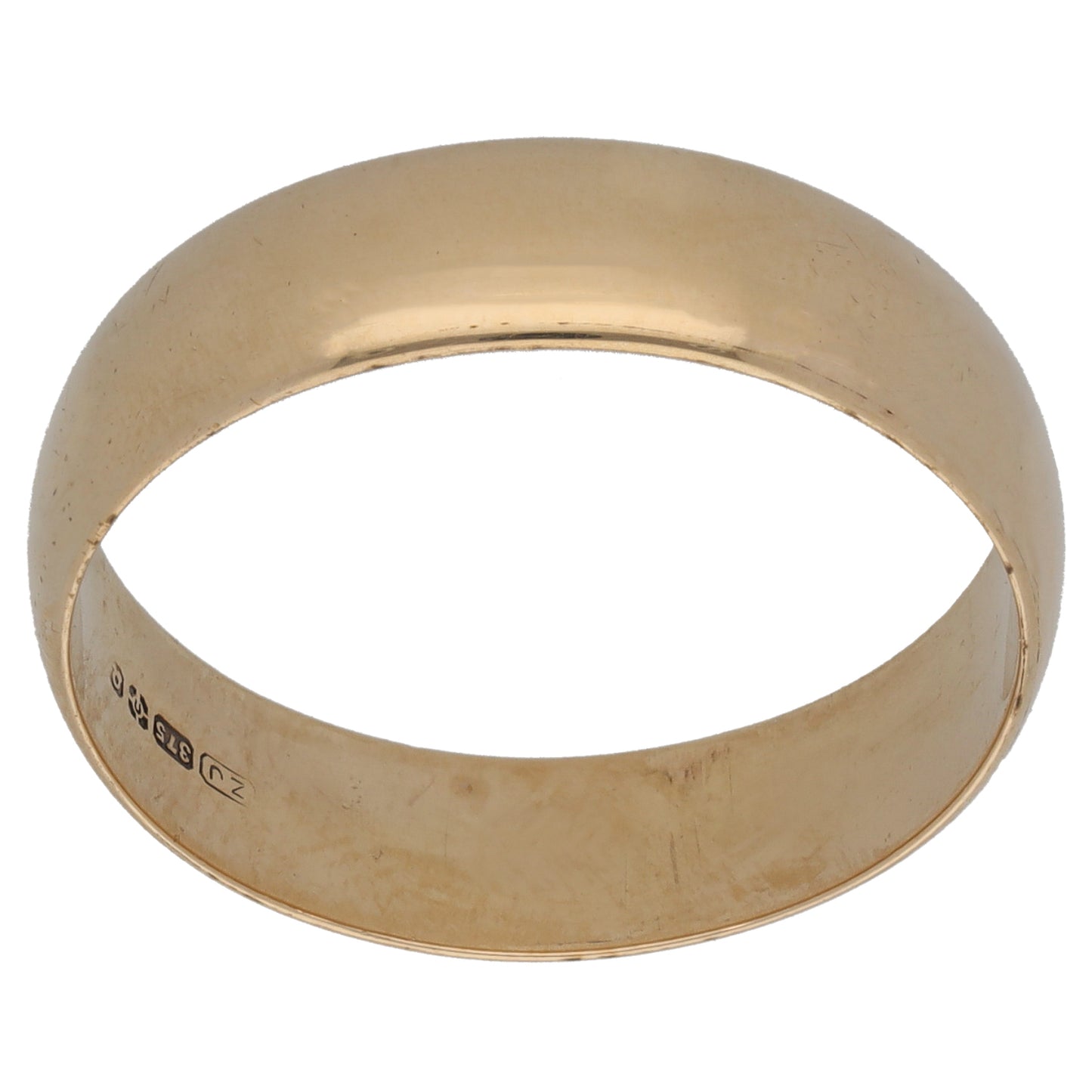9ct Gold Plain Wedding Ring Size V