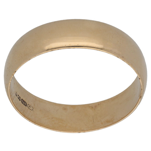 9ct Gold Plain Wedding Ring Size V