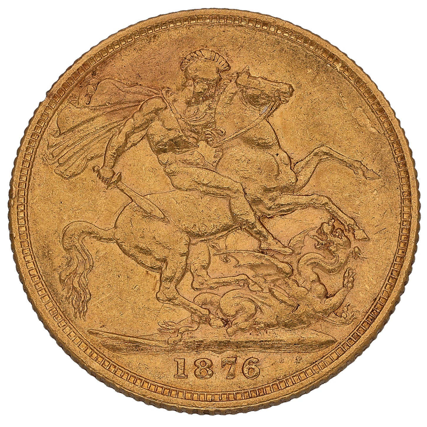 22ct Gold Queen Victoria Full Sovereign Coin 1876