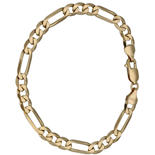 9ct Gold Figaro Bracelet