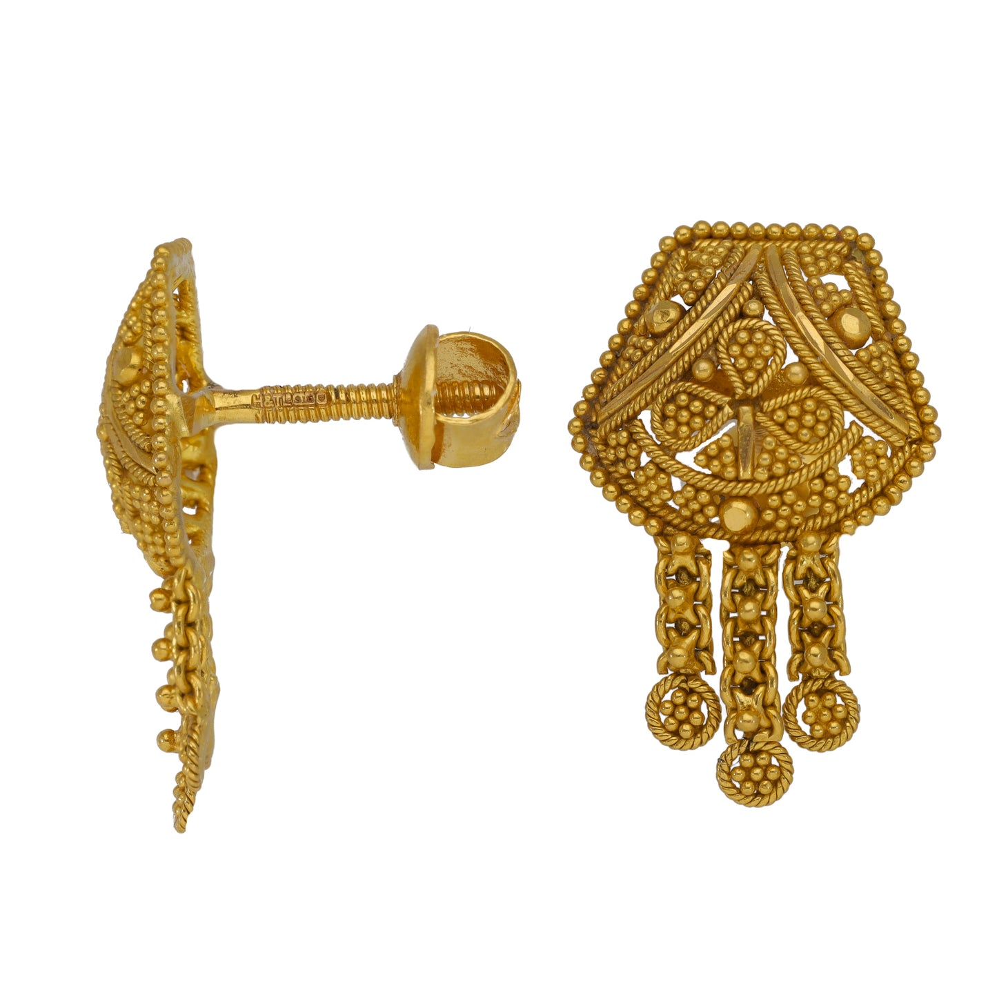 22ct Gold Drop Earrings