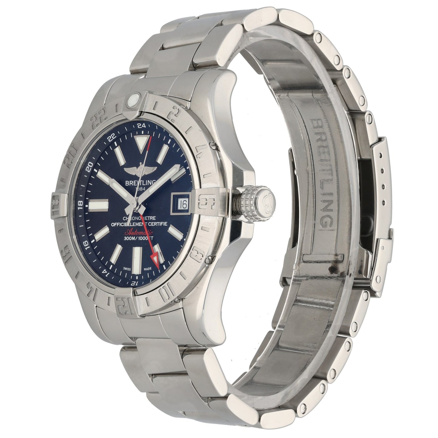 Breitling Avenger II GMT A32390 43mm Stainless Steel Watch