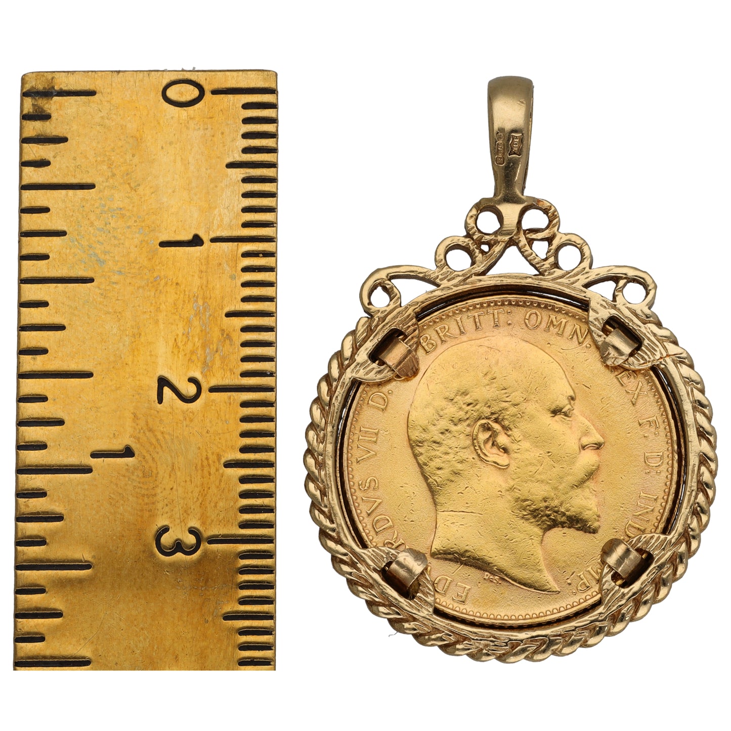 9ct Gold Full Sovereign Coin Pendant