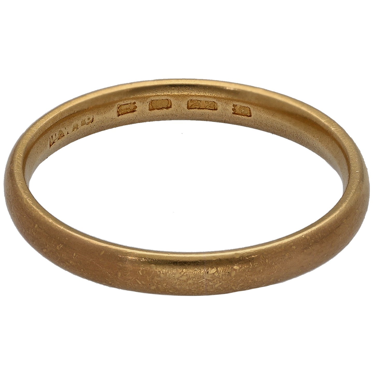 22ct Gold Plain Wedding Ring Size R