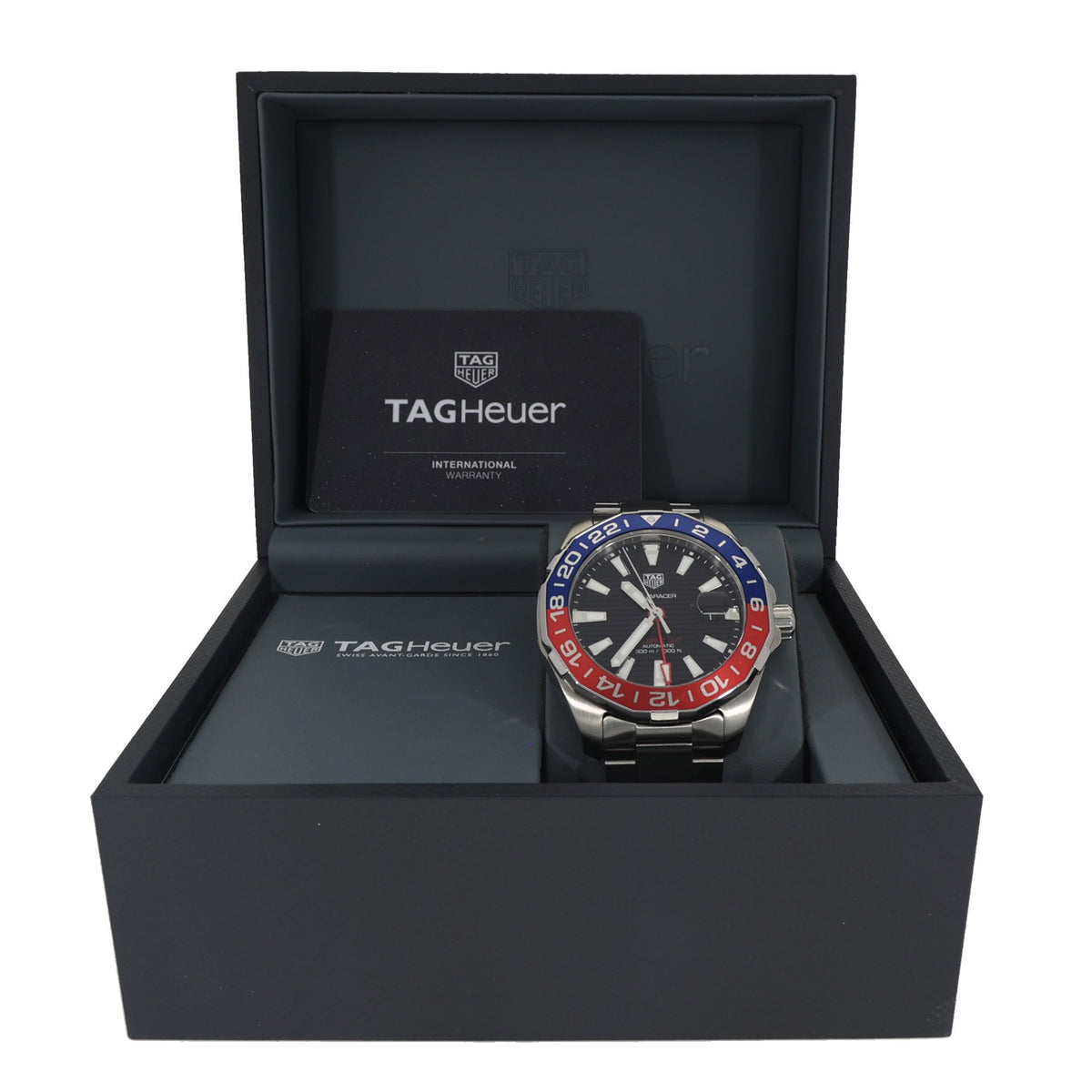 Tag Heuer Aquaracer GMT WAY201F 43mm Stainless Steel Watch