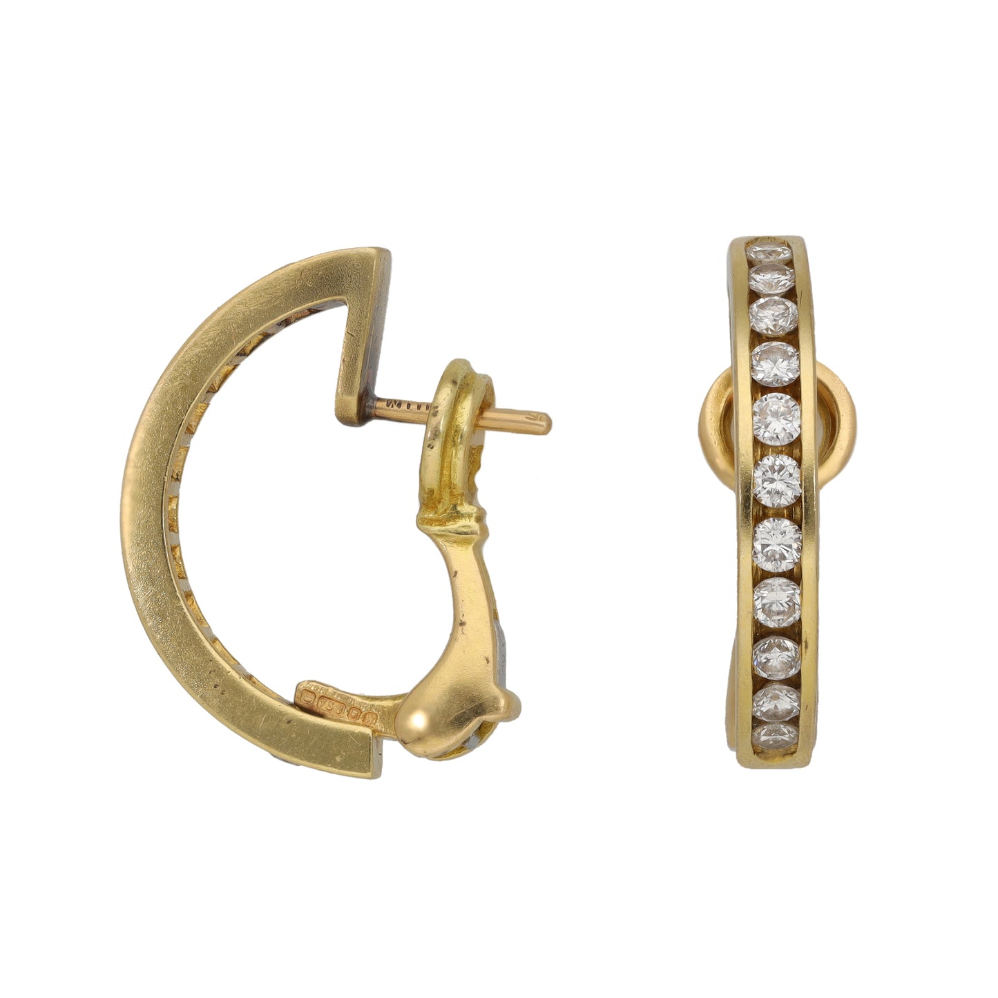 18ct Gold 0.66ct Diamond Dress/Cocktail Earrings