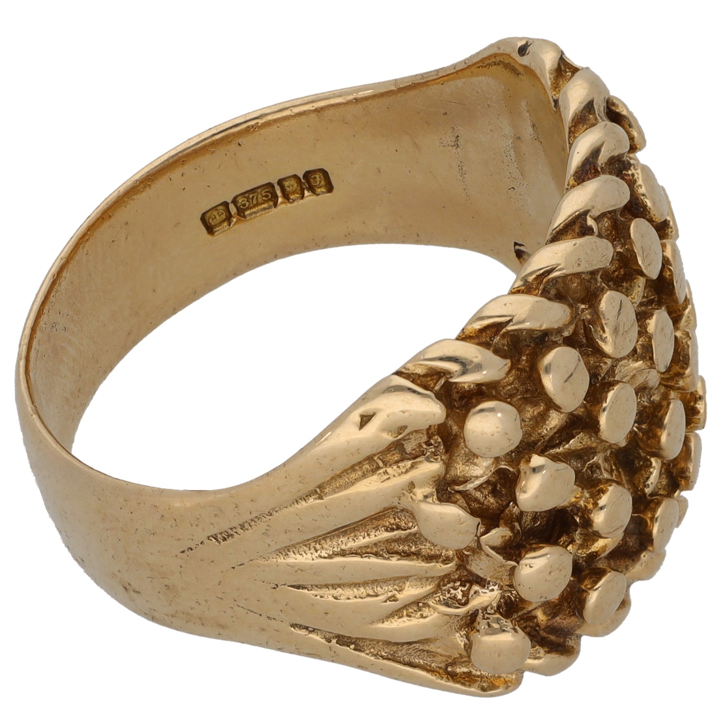 9ct Gold Keeper Ring Size X