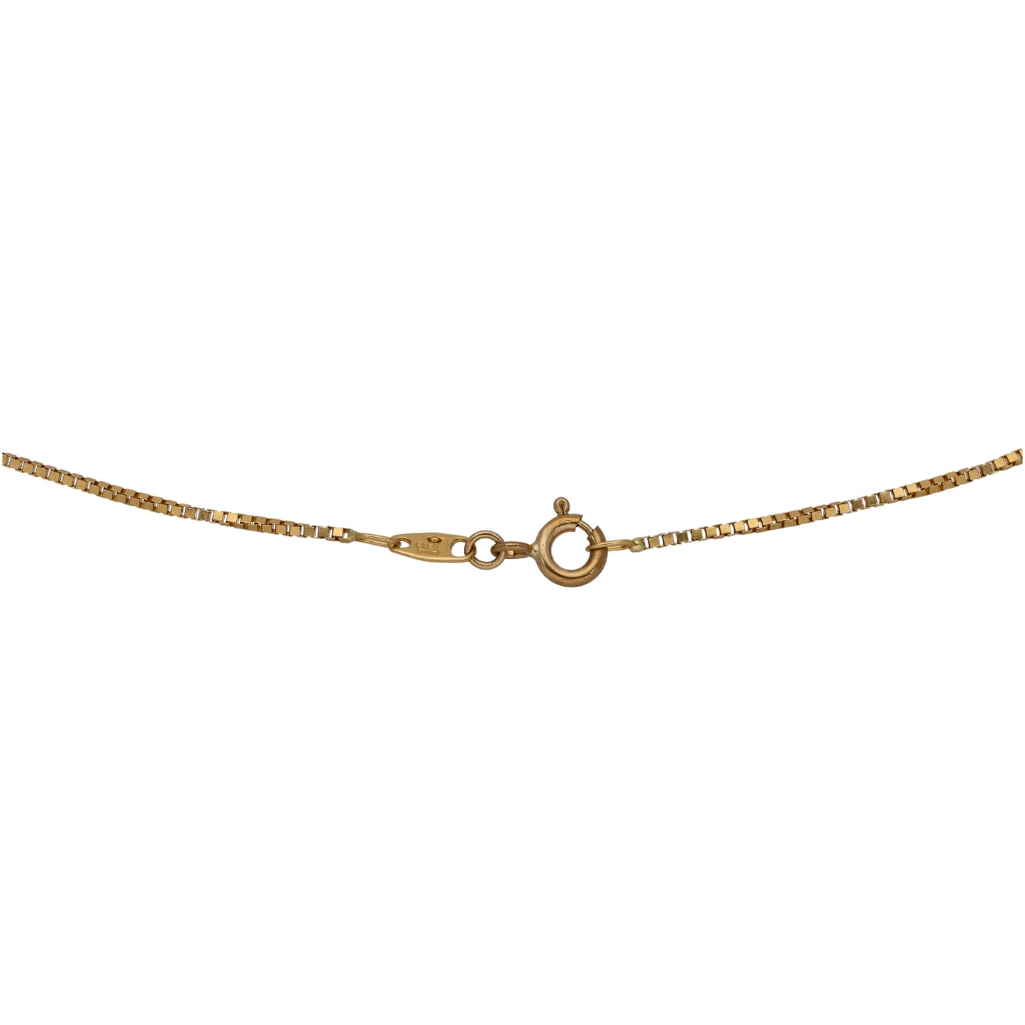 18ct Gold Box Chain 18"