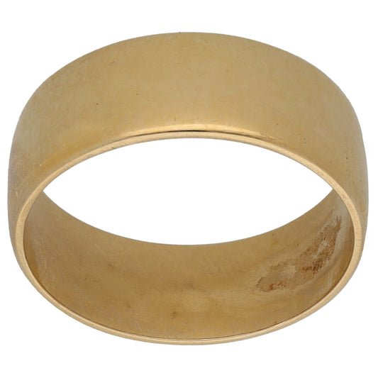9ct Gold Plain Wedding Ring Size K
