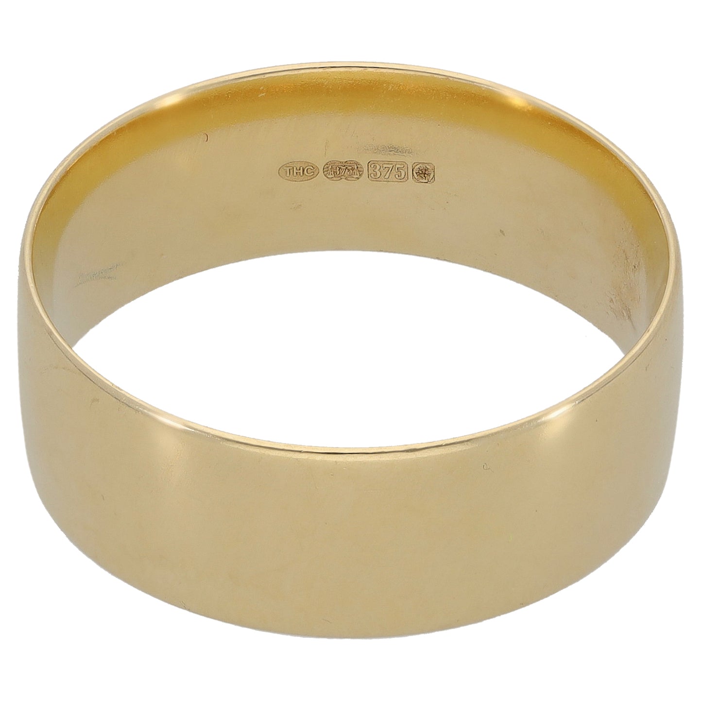 9ct Gold Plain Wedding Ring Size U