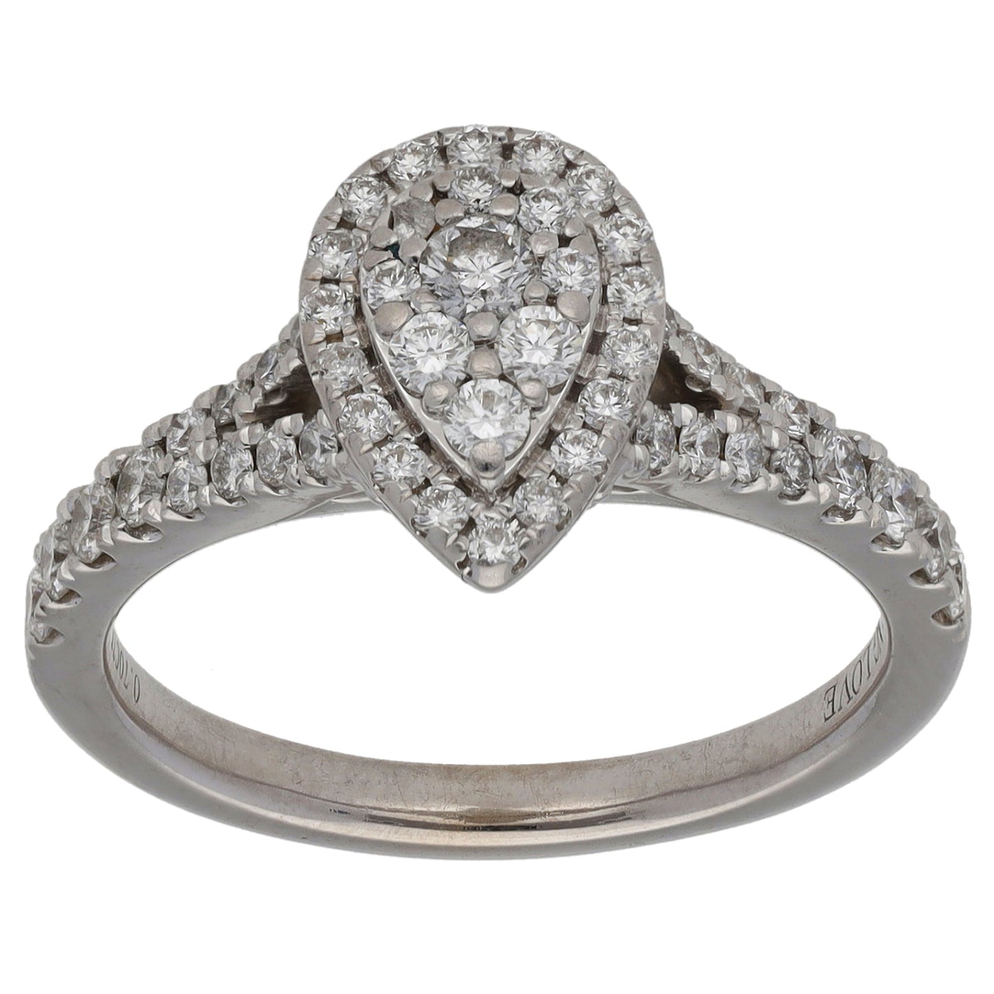 18ct White Gold 0.70ct Diamond & Sapphire Veran Wang Dress/Cocktail Ring Size N