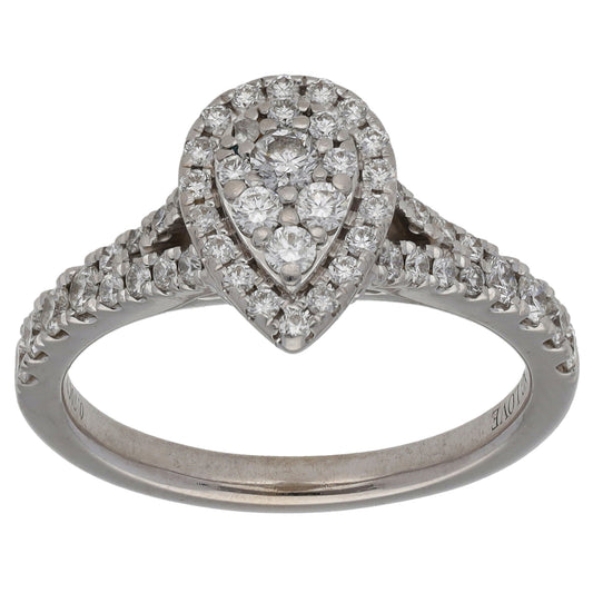 18ct White Gold 0.70ct Diamond & Sapphire Veran Wang Dress/Cocktail Ring Size N