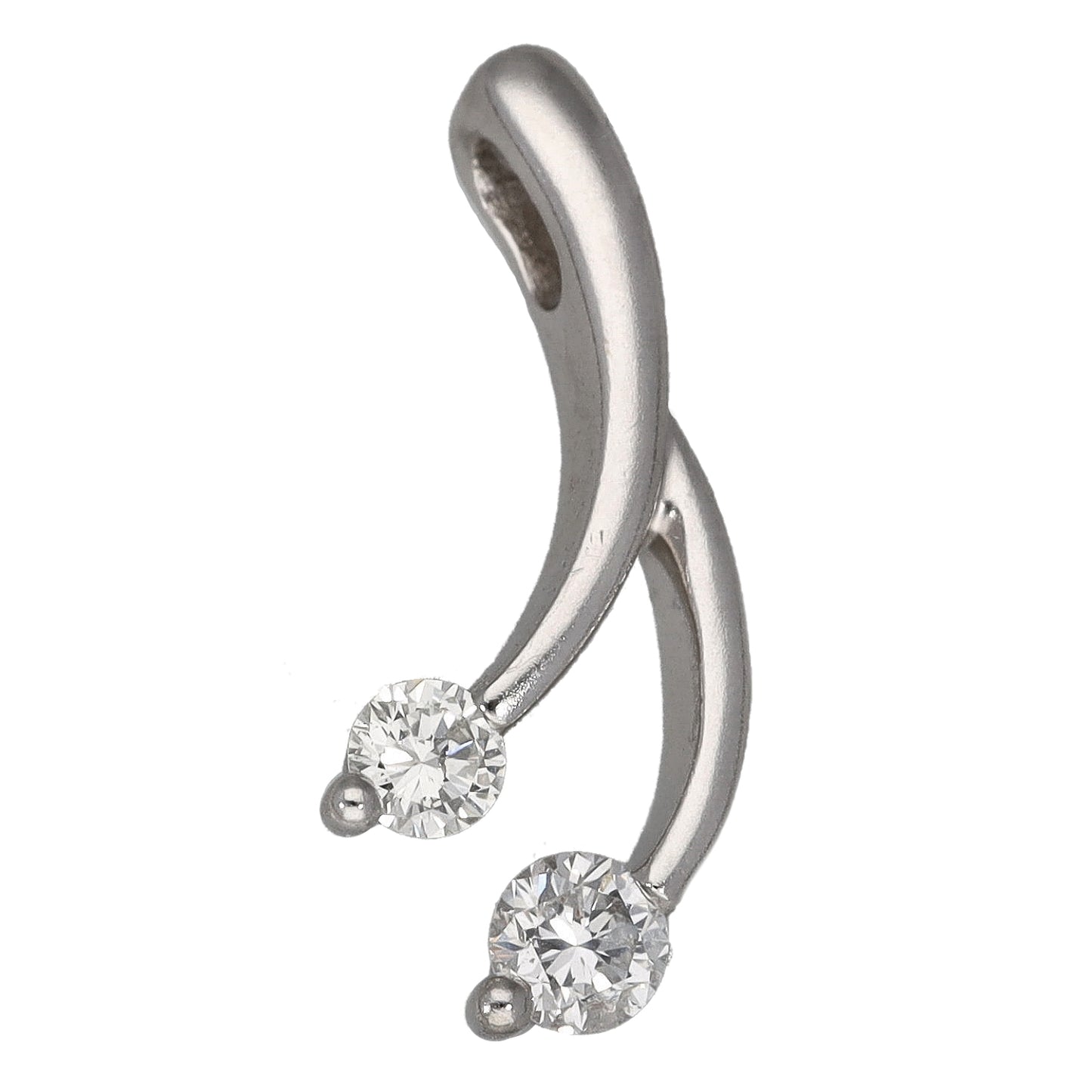 Platinum 0.10ct Diamond Dress/Cocktail Pendant