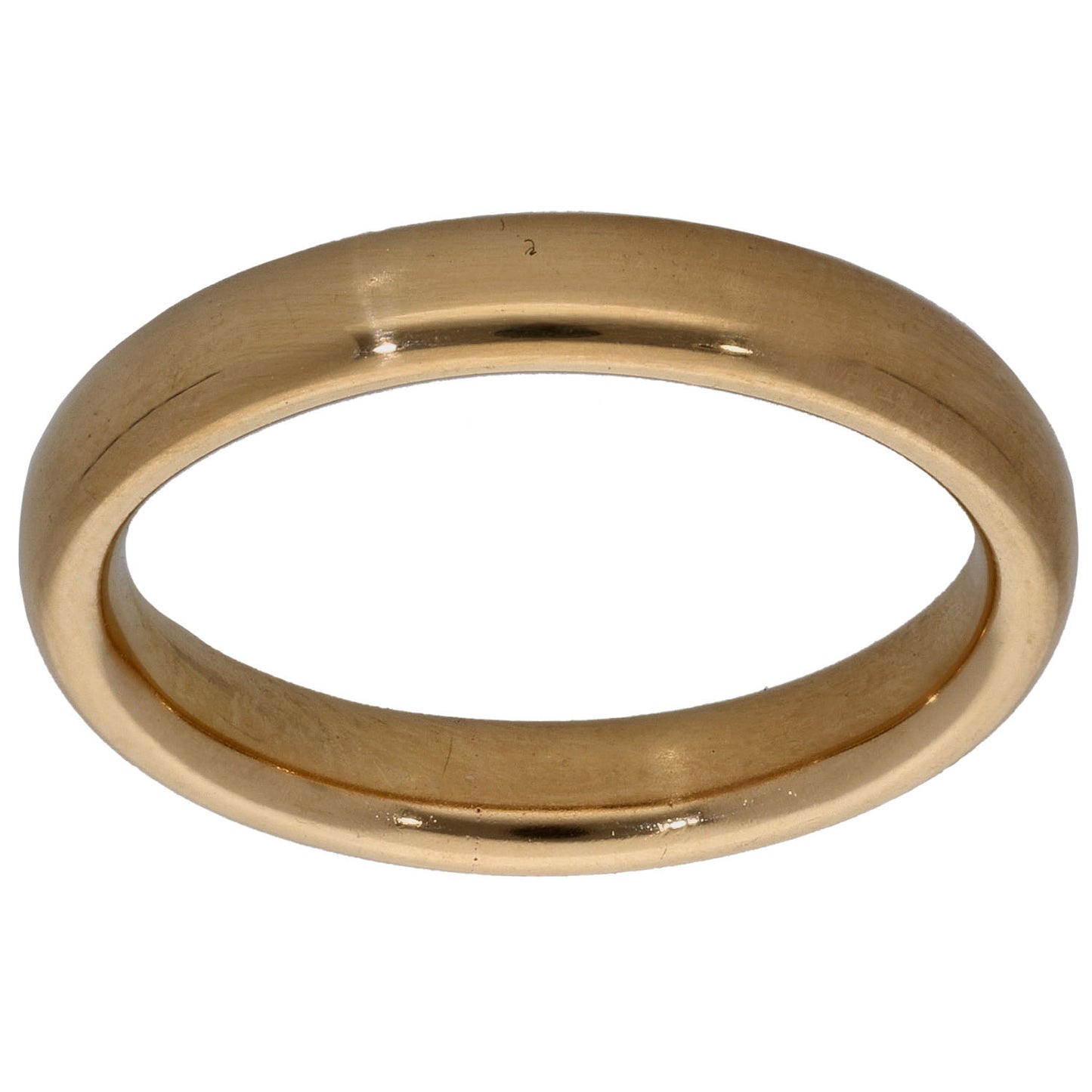 18ct Gold Plain Wedding Ring Size M