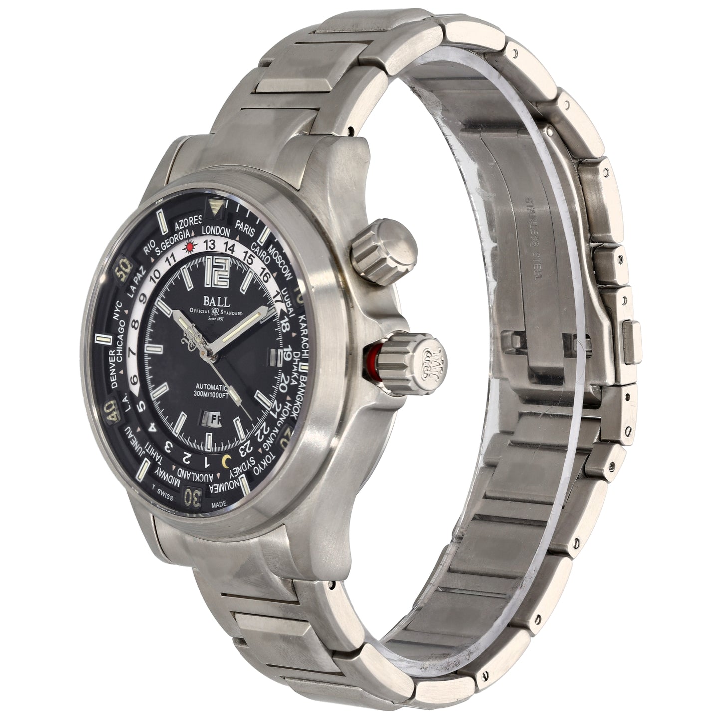 Ball Company Diver Worldtime DG2022A 46mm Stainless Steel Watch