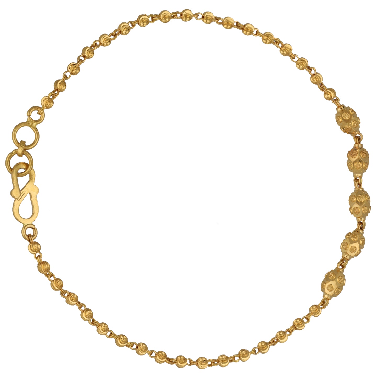 22ct Gold Fancy Necklace, Bracelet & Earrings Set