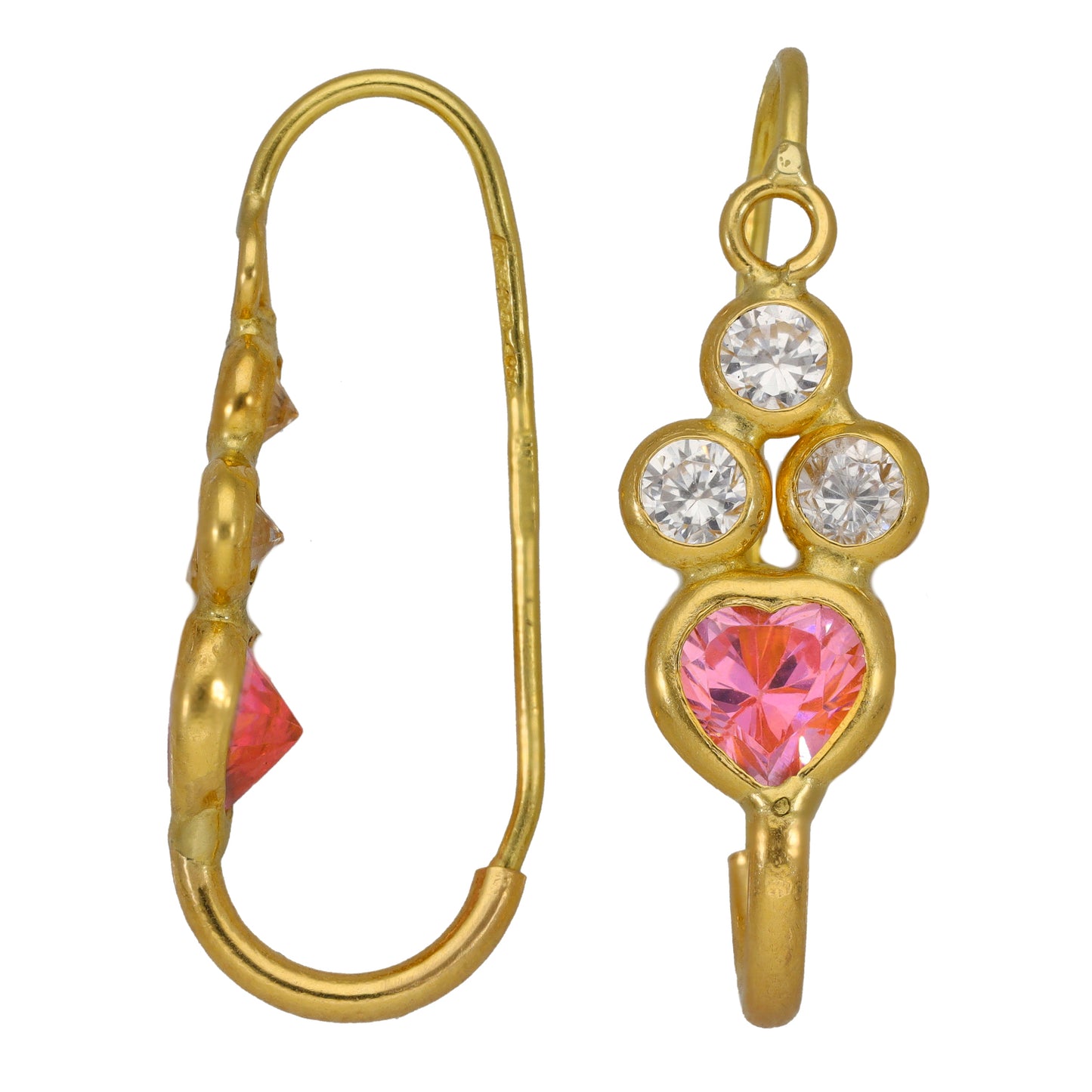 18ct Gold Cubic Zirconia Dress/Cocktail Earrings