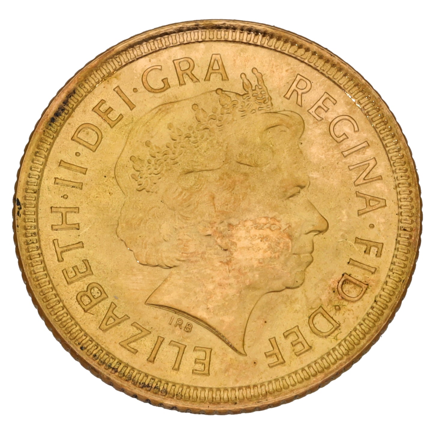 22ct Gold Queen Elizabeth II Half Sovereign Coin 2002