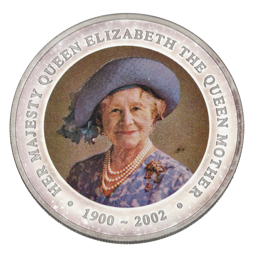 Fine Silver Queen Elizabeth The Queen Mother 1 OZ Coin 2002