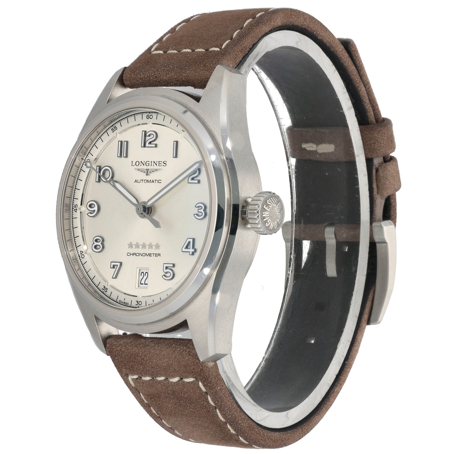 Longines Spirit L3.410.4 37mm Stainless Steel Watch