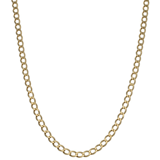9ct Gold Curb Chain 22"