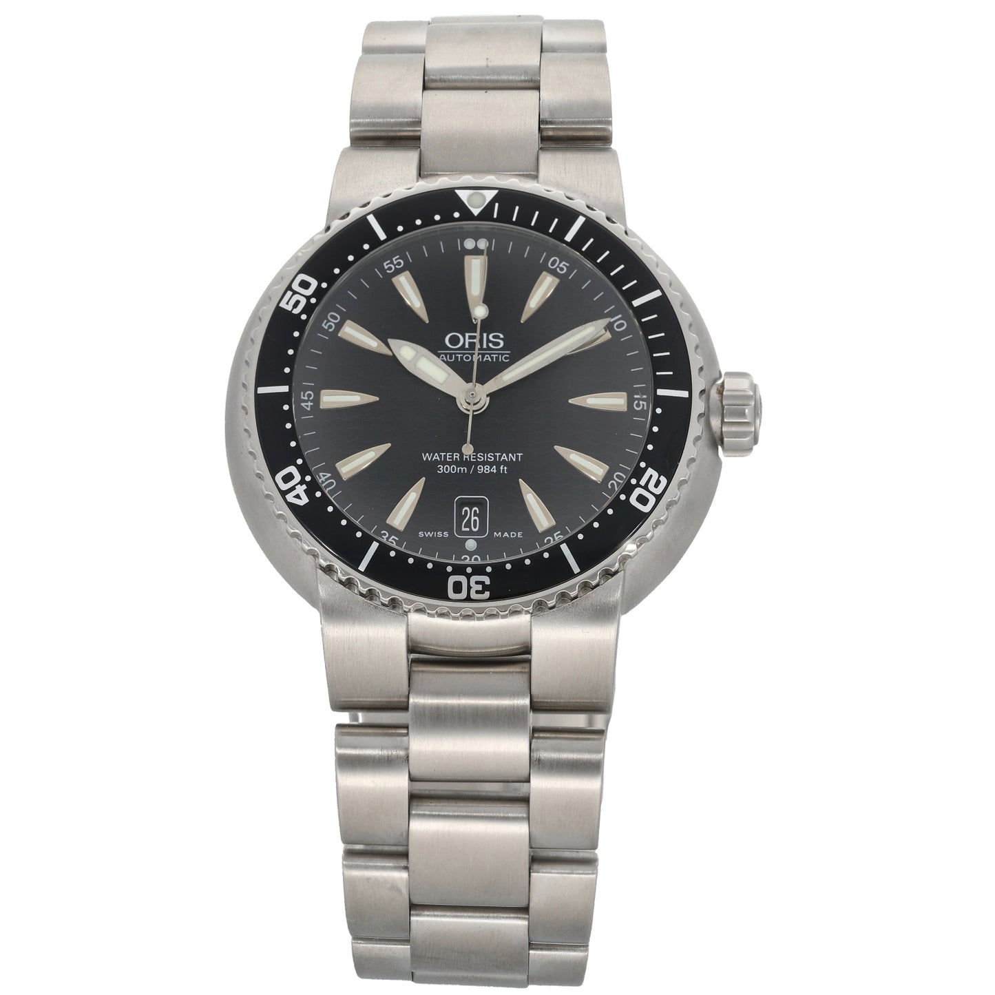 Oris TT1 Divers Black Wave 7533P 44mm Stainless Steel Watch