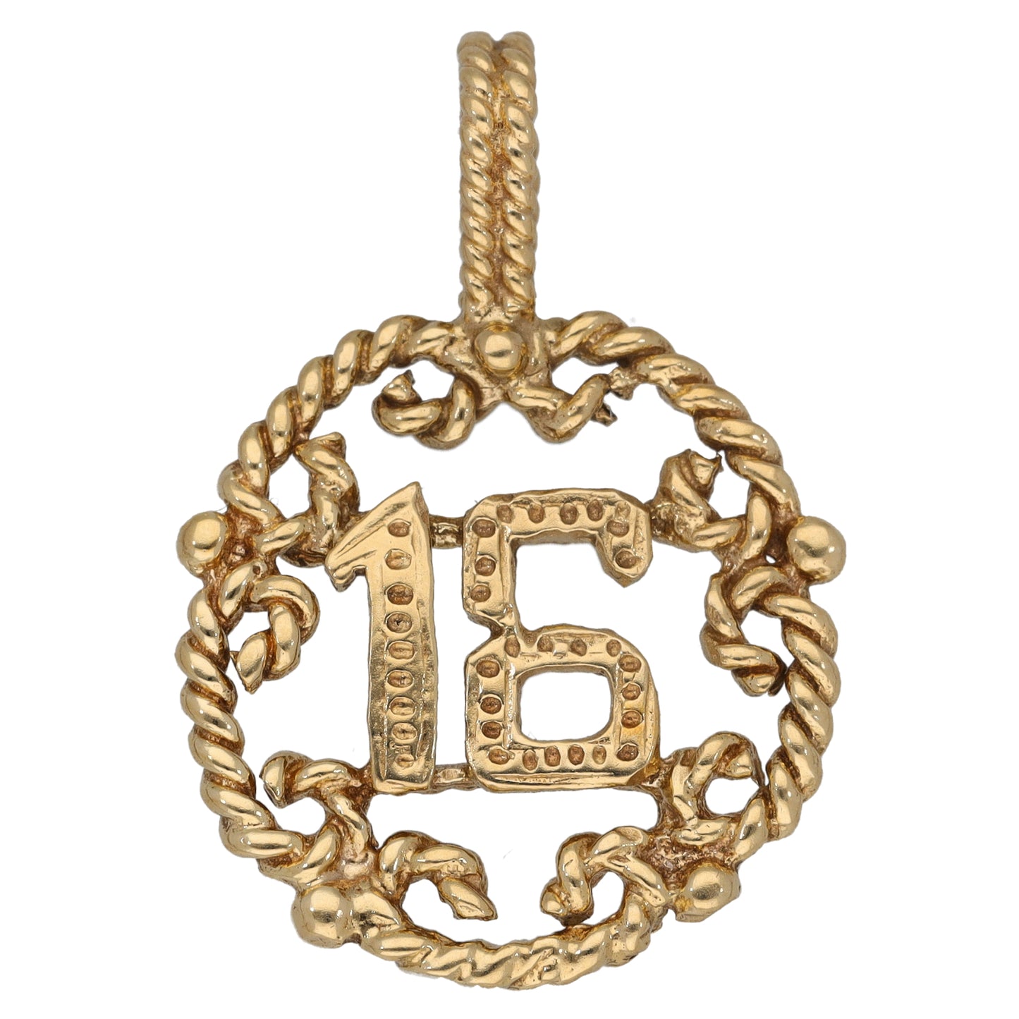 9ct Gold 16 Pendant