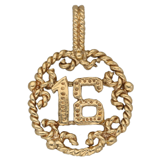 9ct Gold 16 Pendant