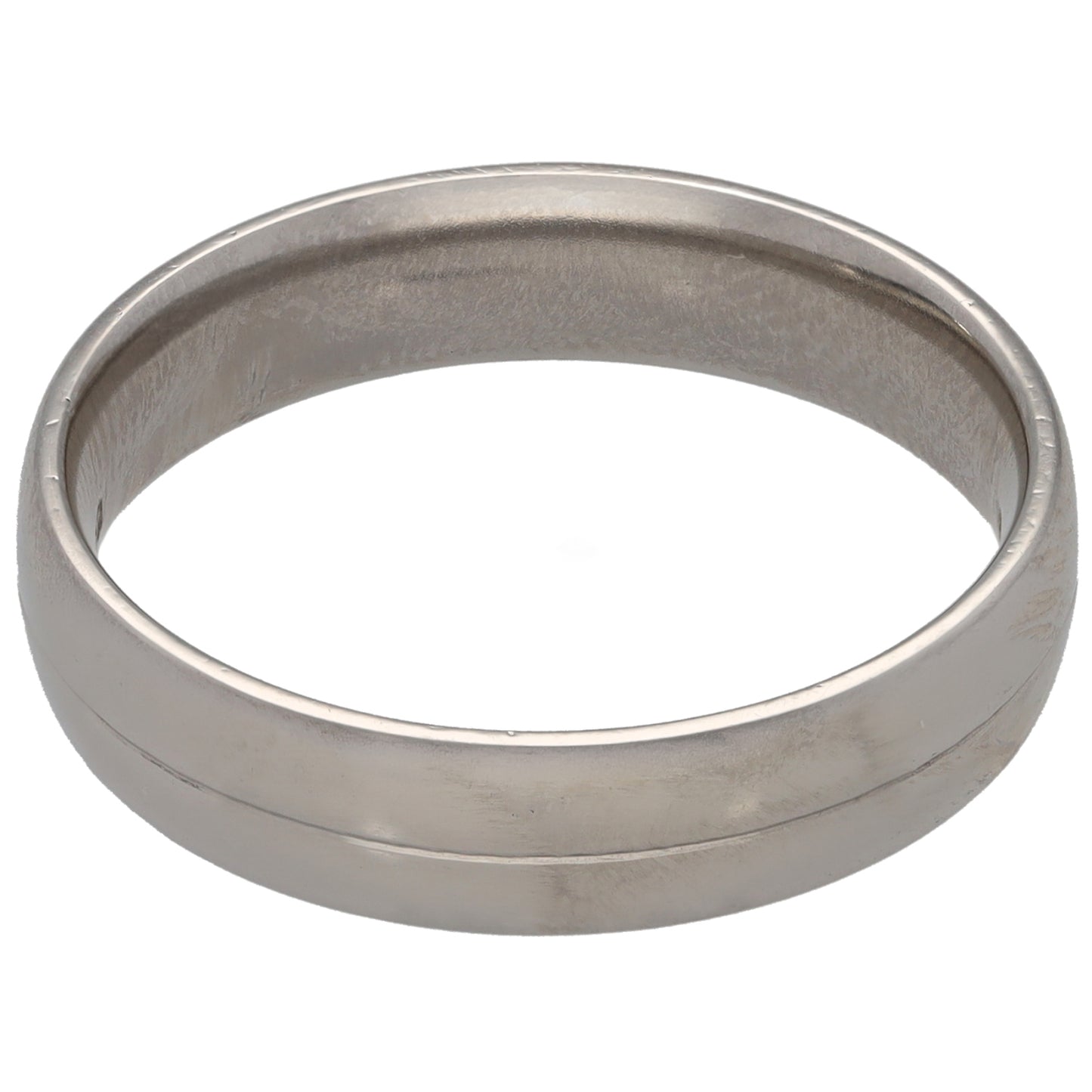 Platinum 0.02ct Diamond Single Stone Wedding Ring Size S