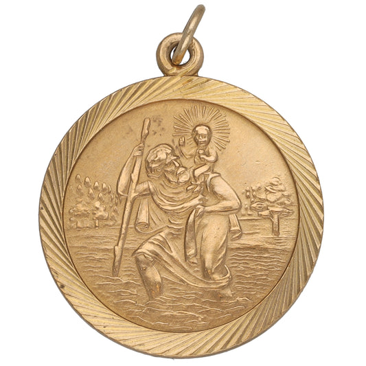 9ct Gold St Christopher Pendant