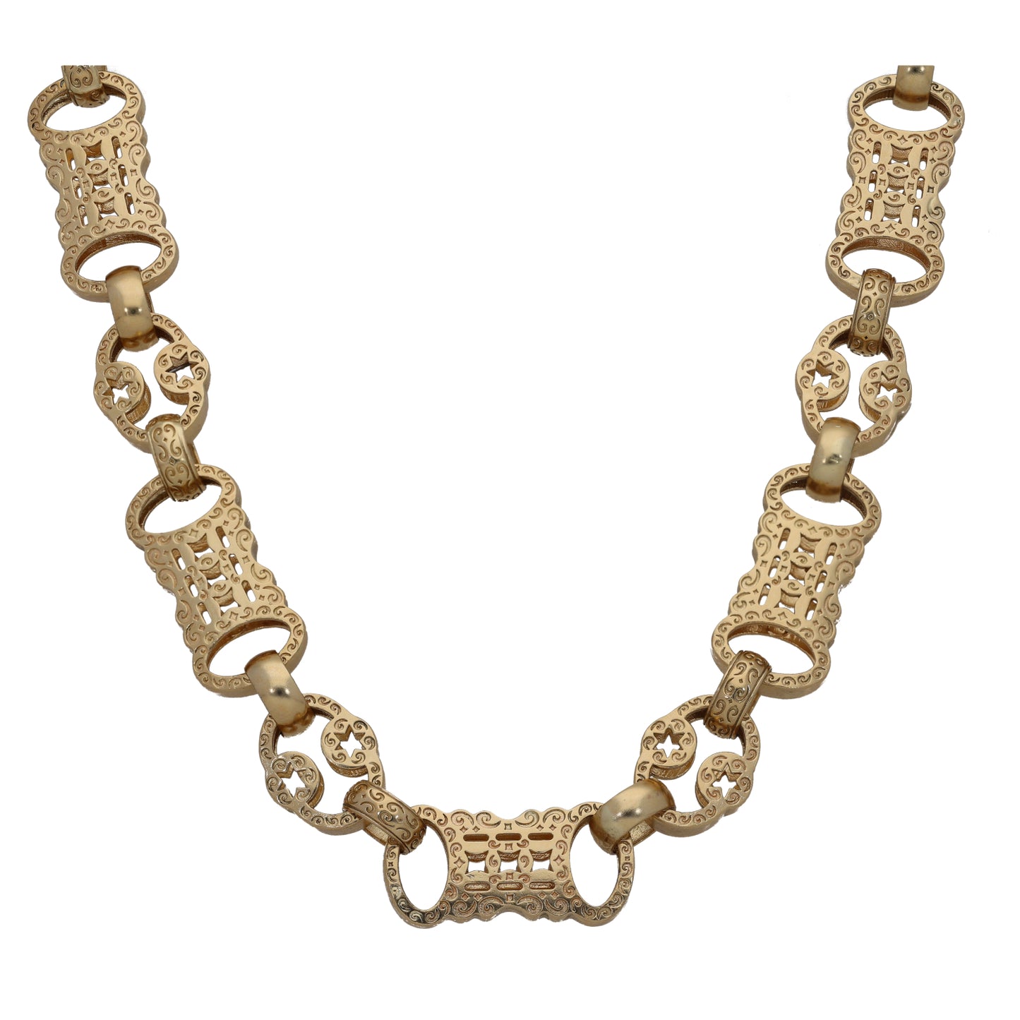 9ct Gold Fancy Necklace 24"
