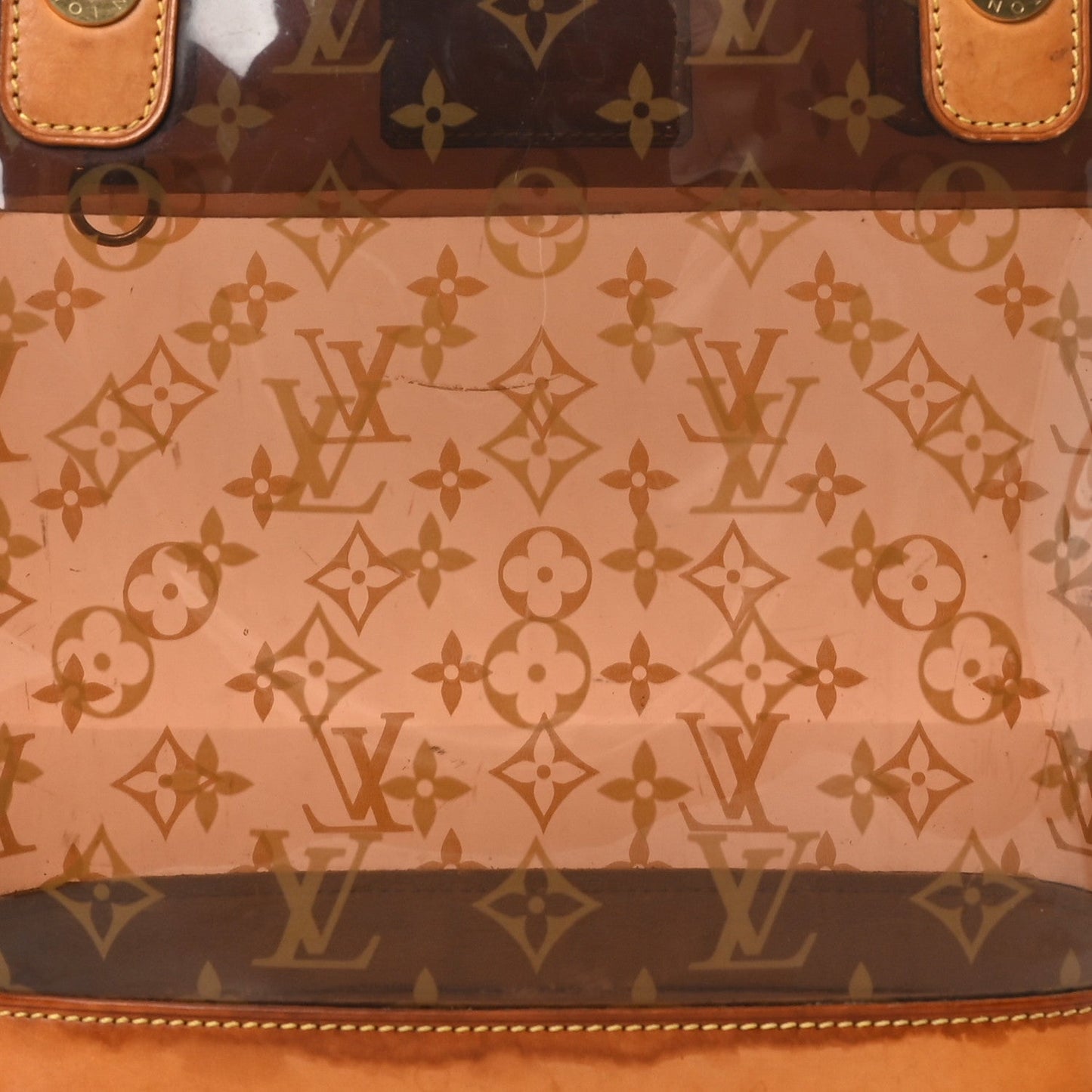 Louis Vuitton Cabas Ambre PM Monogram Vinyl Bag - Brown