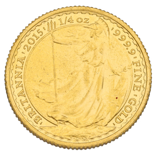 24ct Gold Queen Elizabeth II 1/4 OZ Britannia Coin 2015