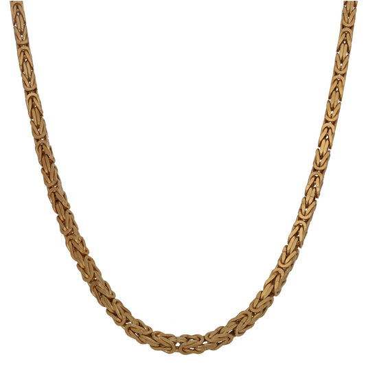 9ct Gold Byzantine Chain 20"